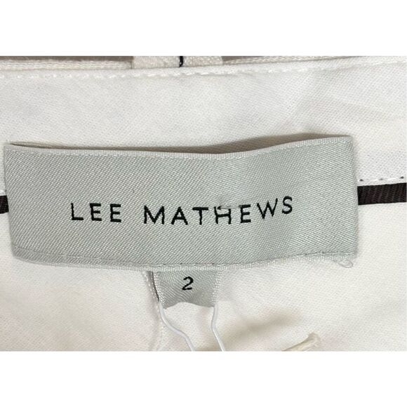 Lee Mathews Striped Irvine Linen Blend Pant NWT Size 2 - Picture 3 of 6